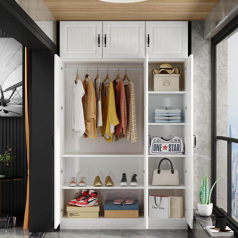 实木阳台柜家用卧室儿童衣柜门厅柜防晒储物柜经济型收纳柜子防潮