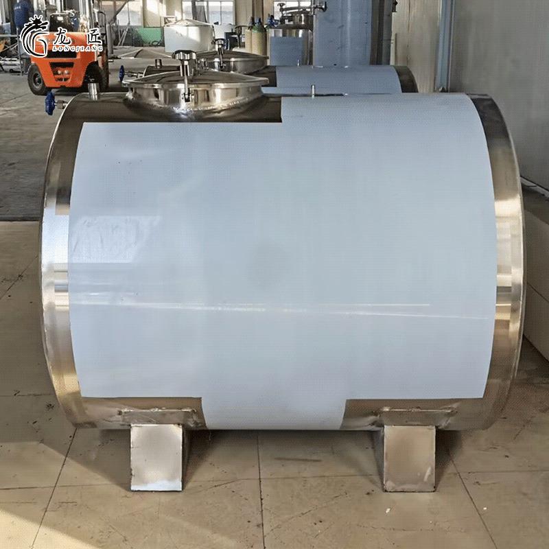 304卧式不锈钢储存罐 1吨储存运输白钢罐 密封性好坚固耐用