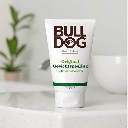 英国BULLDOG斗牛犬男士去角质深层清洁面部磨砂洁面膏125ML洗面奶