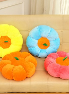 红色毛绒紫色蓝色加厚考驾照腰靠坐垫卡通抱枕学生教室办公室靠背