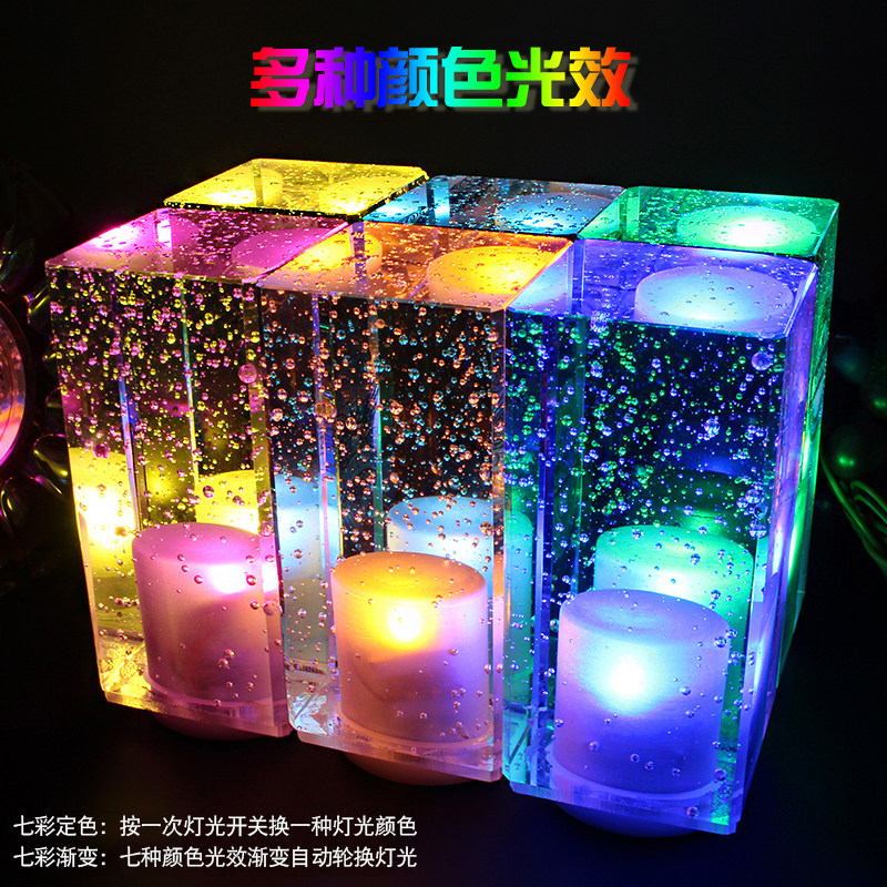 led充电酒吧台灯ktv创意个性餐厅清吧咖啡厅发光小夜灯酒吧桌灯