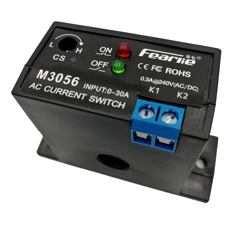 丰七牌电流感应开关继电器报警输出越限开关传感器30A常闭M3056