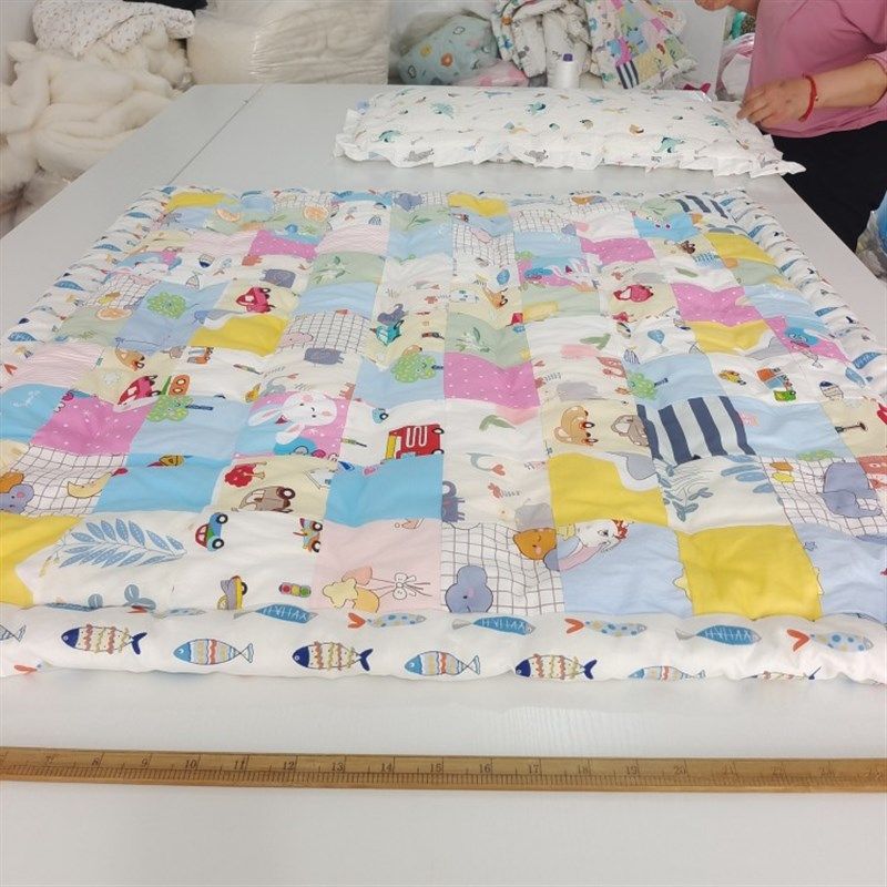 纯棉花婴儿手工百家被宝宝包被褥子铺垫百福被百纳被抱被定做尺寸,床上用品,棉花被,淘宝优惠券,粉丝福利购,淘宝优惠卷