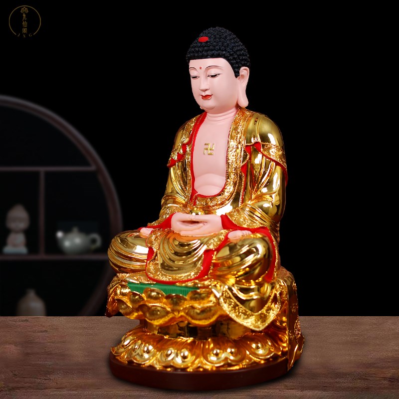 观音菩萨佛像全堂佛一整套娑婆三圣释迦摩尼佛地藏王大肚弥勒笑佛