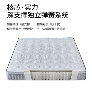 弹簧床垫3D纤维家用硬垫 麒麟床垫席梦思独立袋装 24年山夏系列