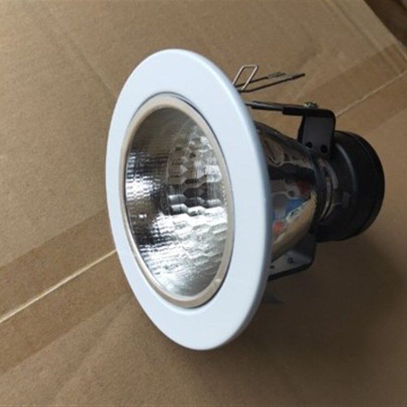 老款筒灯6寸直螺格栅灯 2.5寸LED节能E27灯头外壳灯罩天花射灯座