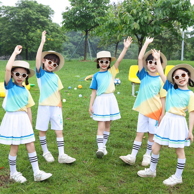 六一儿童节啦啦队演出服小学生男女班服毕业照幼儿园园服表演服装