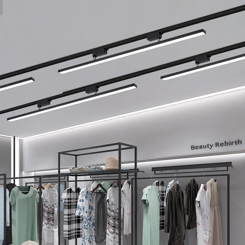 长条轨道灯led服装商用导轨式散光轨道灯照明专用轨道补光灯