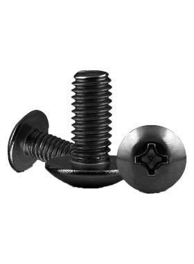 M5M6 304不锈钢黑色TM十字大扁头螺丝螺栓伞型*x10x20x25x30x50mm