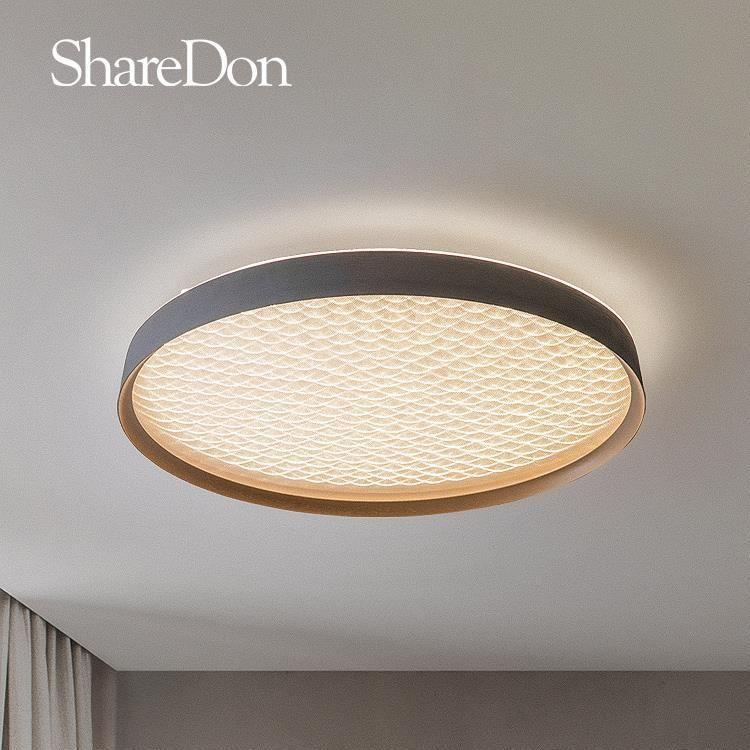 sharedon奢灯卧室吸顶灯简约现代日式复古极简主灯具智能创意房间