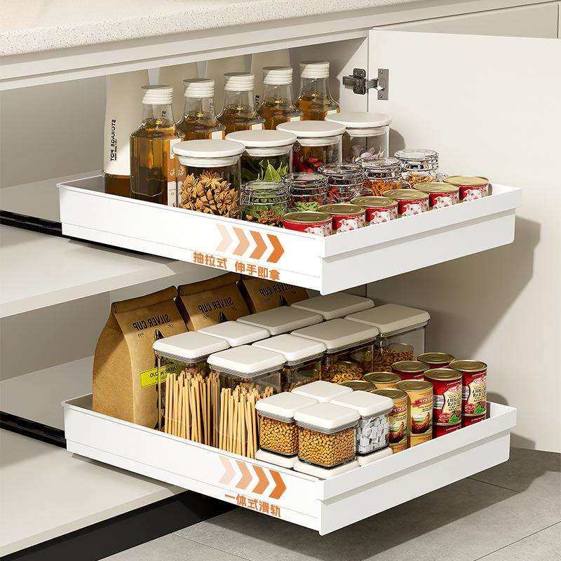 多功能厨房抽拉式置物架下水槽拉篮橱柜内调料碗碟超深收纳盒神器,电子/电工,接线端子,淘宝优惠券,粉丝福利购,淘宝优惠卷