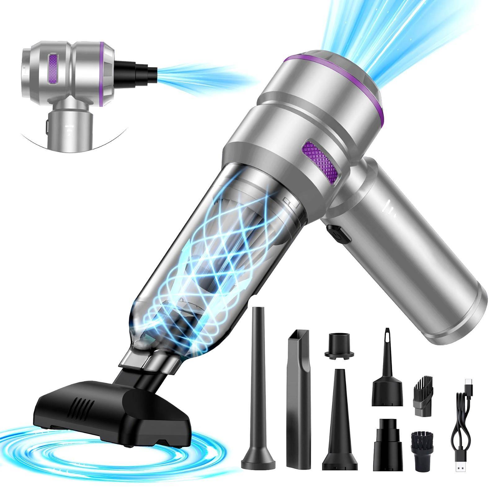 3档可调无刷吸尘器3合1无线车载家用吸尘器吹吸一体多功能吸尘器