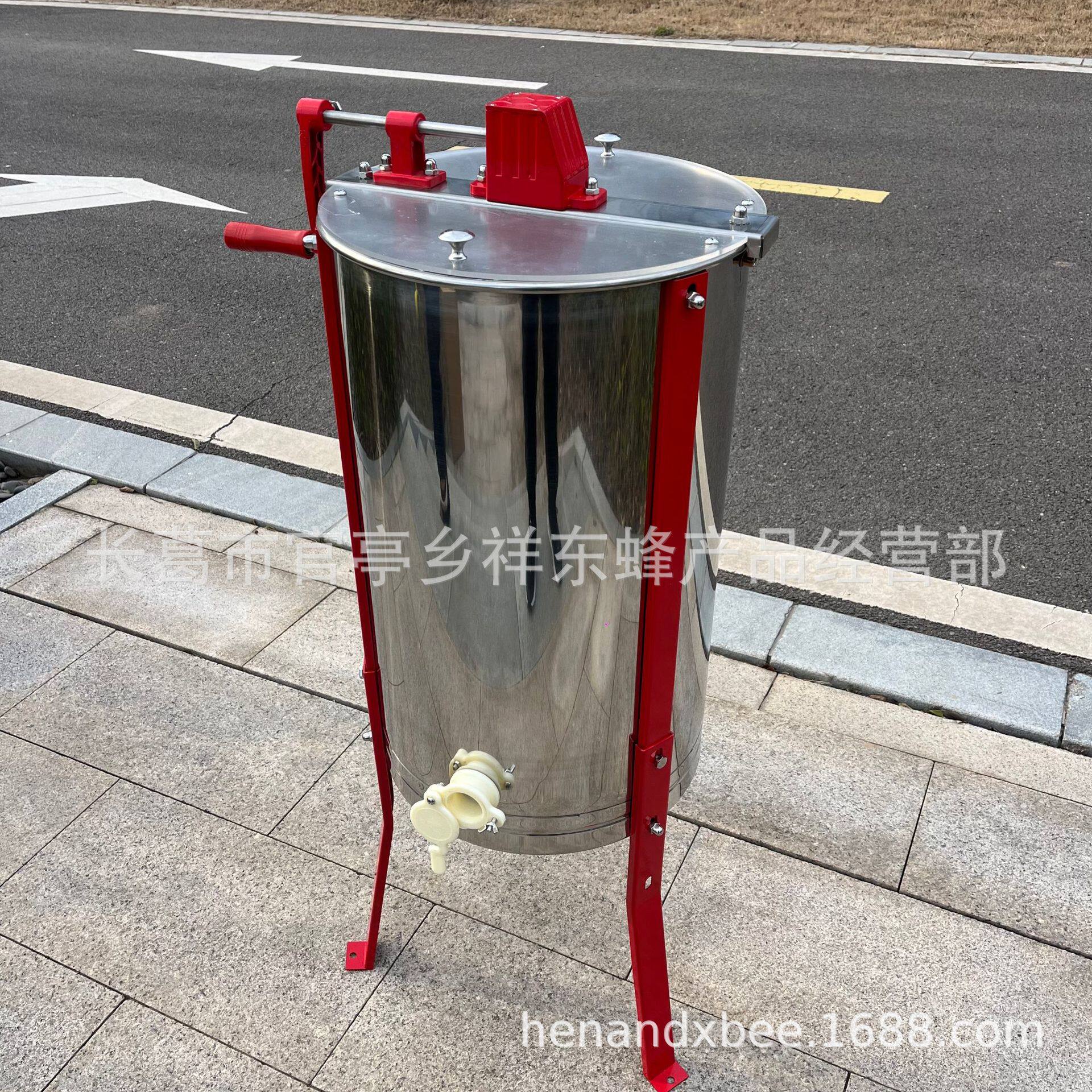 手动2框摇蜂蜜机不锈钢摇蜜机流蜜口两框二帧分离机鞑靼可调机械