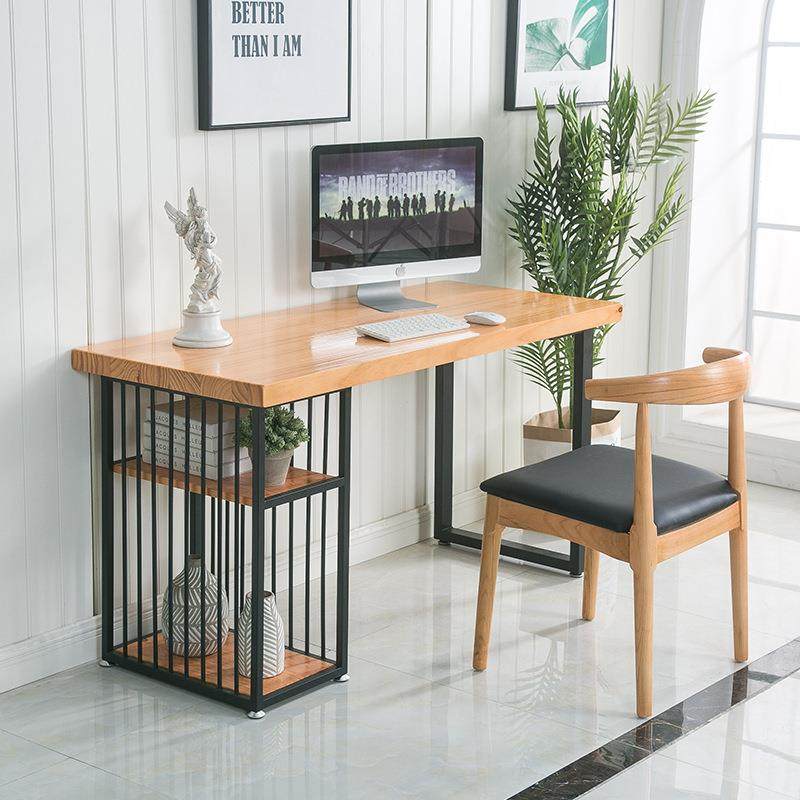 简约创意实木办公桌轻奢铁艺单人办公桌子家用书房写字桌电脑桌,电子/电工,接线端子,淘宝优惠券,粉丝福利购,淘宝优惠卷