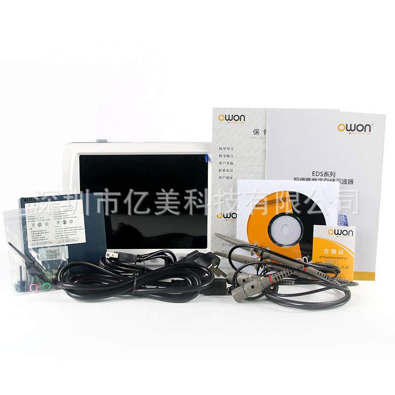 送电池owon利利普EDS102C EDS102CV 100M大屏数字示波器10M深存储