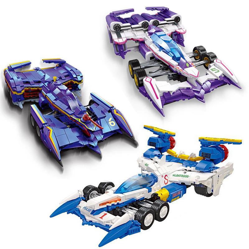 杰星-JJ9169AKF-11方程式赛车四驱竞速积木国产男儿童玩具92003