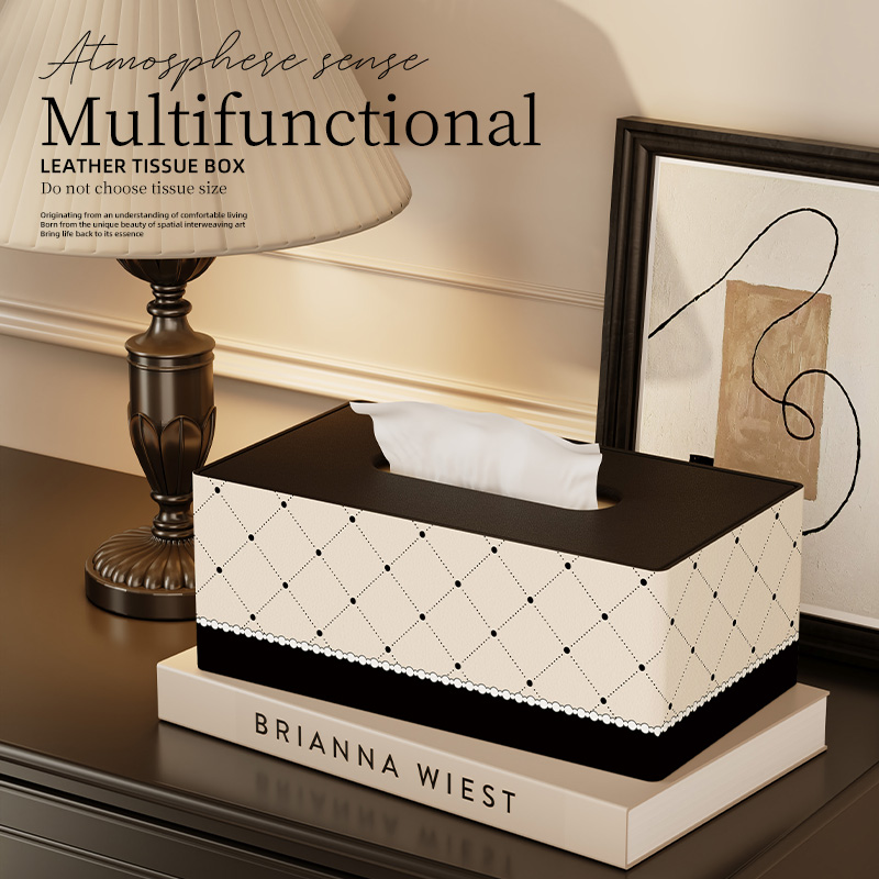 法式轻奢纸巾盒高级感客厅卫生纸盒茶几收纳盒化妆室纸巾抽取式卫