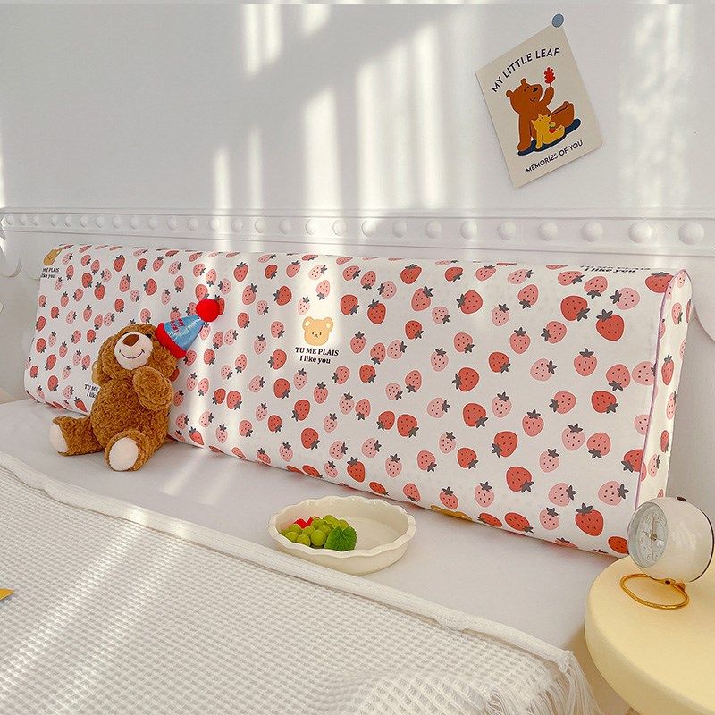 全棉高低乳胶枕专用纯棉长枕套双人波浪长款枕头套1.2m1.5米1米5