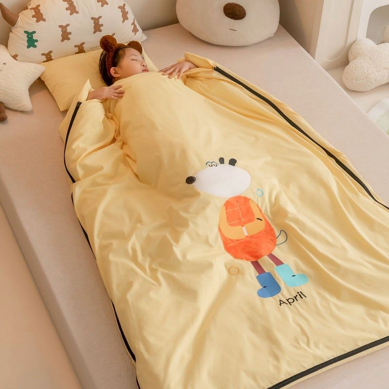 A类婴儿睡袋儿童防踢被秋冬款加厚纯棉中大童宝宝防踢被子神器冬