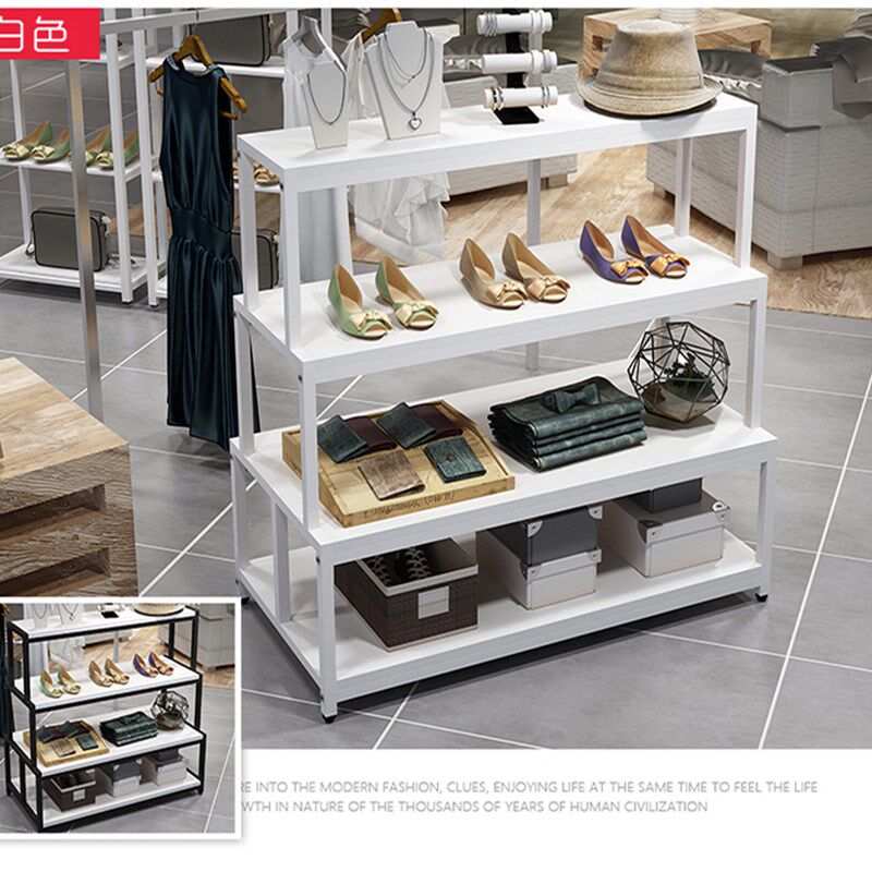 木制烤漆内裤展示柜内衣店柜台双面中岛货架袜子展柜小饰品陈列柜