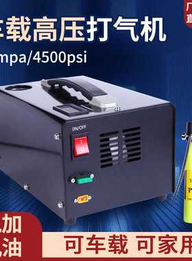 车载12V电动高压打气机30mpa压缩气泵潜水呼吸泵4500ps
