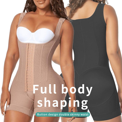 欧美大码连体塑身衣bodyshaper塑