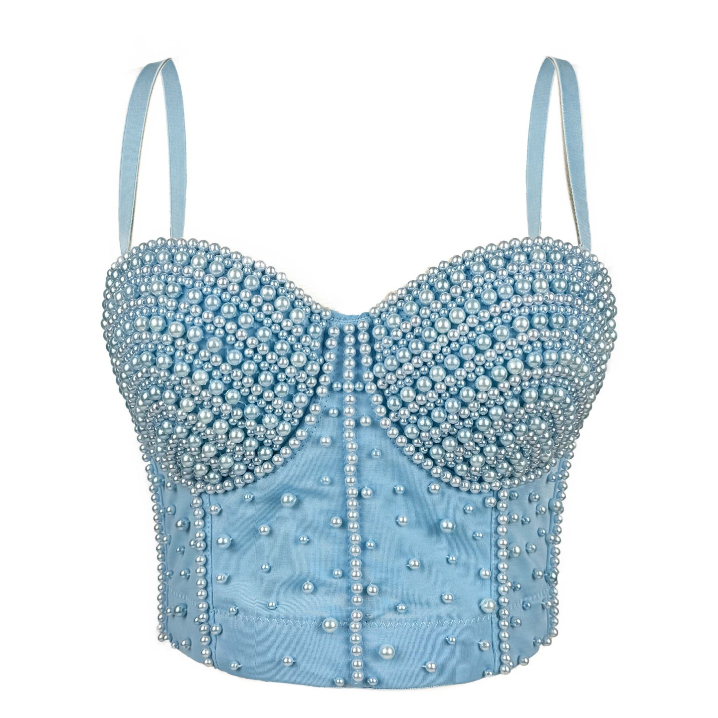 2025春季欧美新款珍珠款外穿塑身