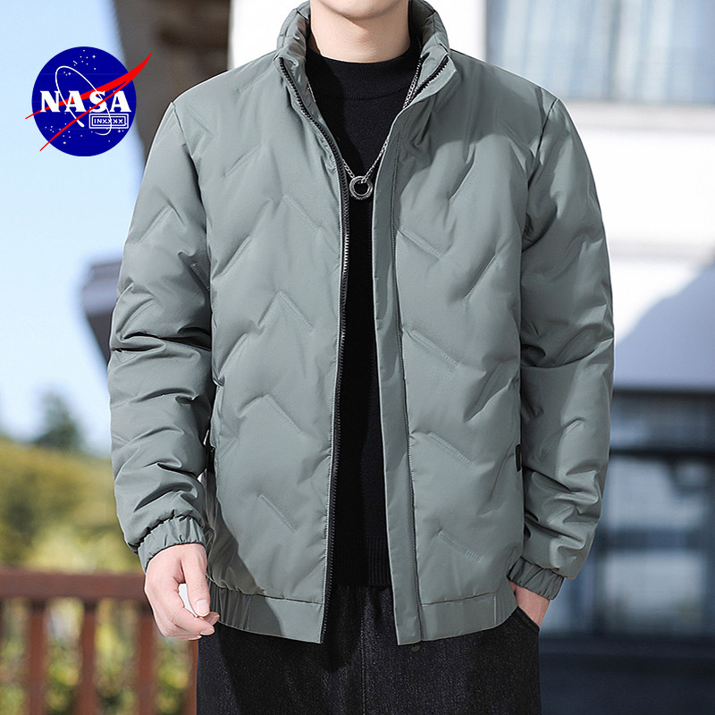 NASAINXXXX羽绒服冬新款情侣加厚保暖户外短款面包男连帽立领