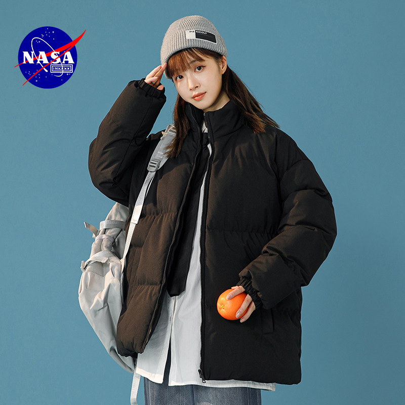 NASAINXXXX大码冬季男士面包服棉衣外套时尚潮流休闲短款立