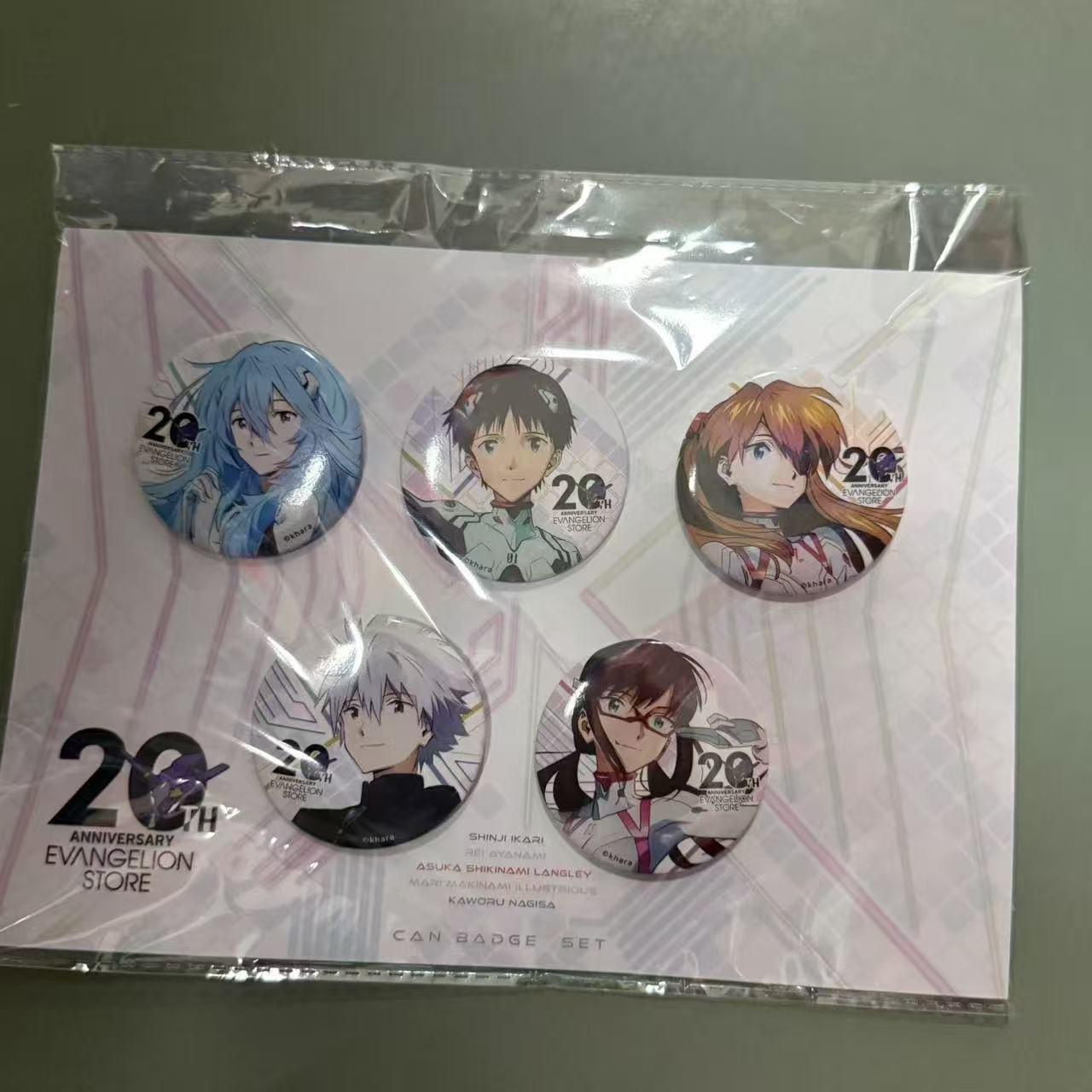 日谷EVA新世纪福音战士20周年特展纪念周边渚薰绫波丽吧唧徽章谷