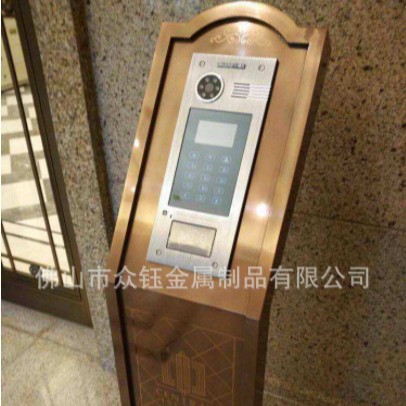 小区门楼入口单元门禁机楼宇大门不锈钢智能人脸识别自动开门机