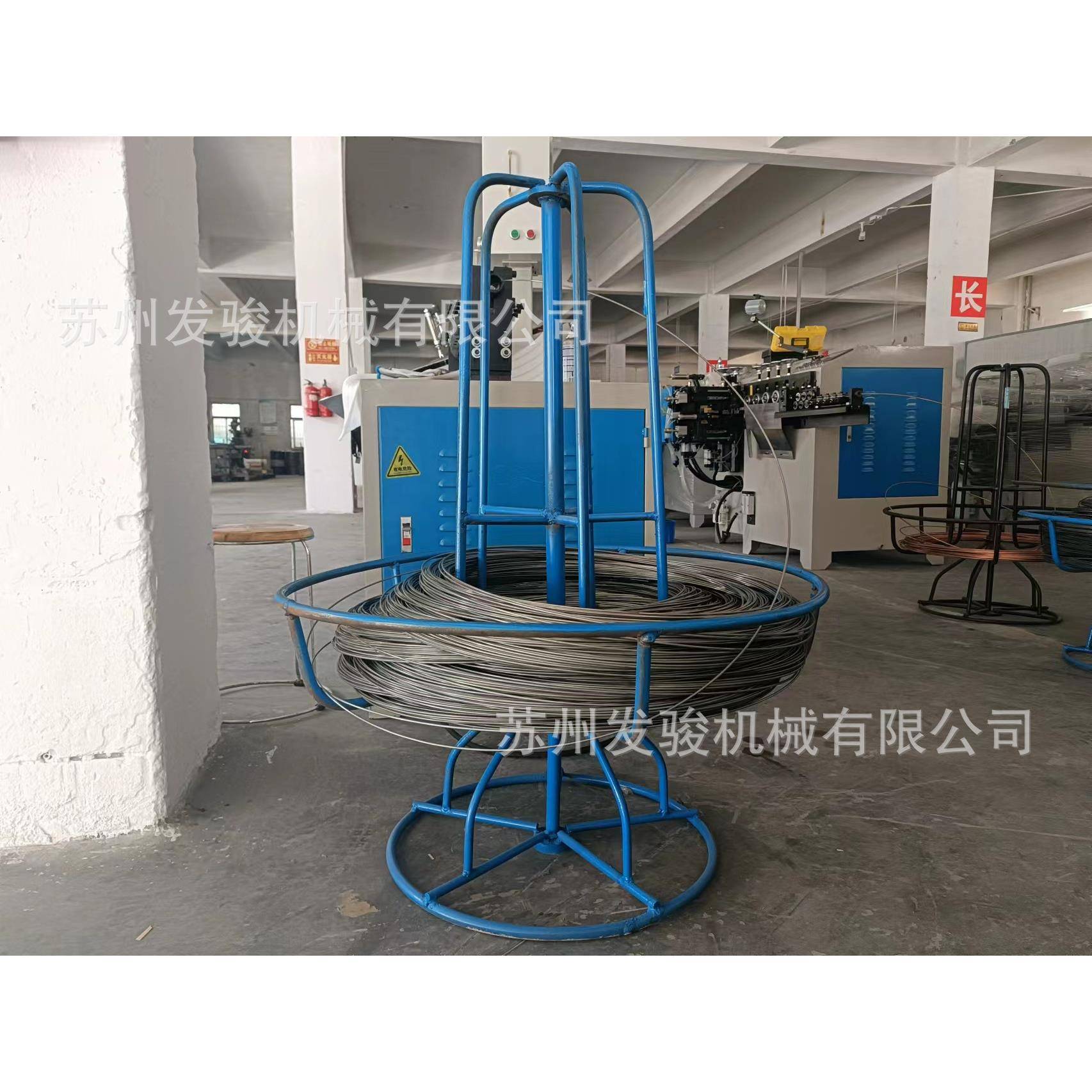 发骏现货供应自动放料架钢筋盘料送料架铁线卷料架送料架