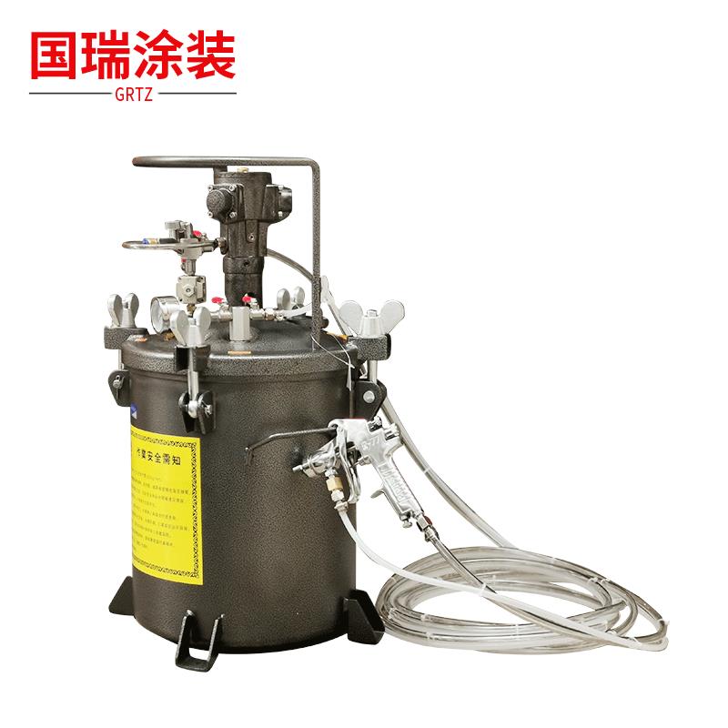 汽车内饰改装胶水输送桶带喷胶枪油漆输送桶20升自动搅拌桶