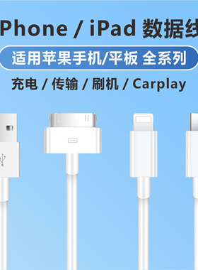 适用苹果16Pro max刷机线iphone15Plus传输线ipad mini7数据线Lighting电脑连爱思Air车机Carplay充电线PMC