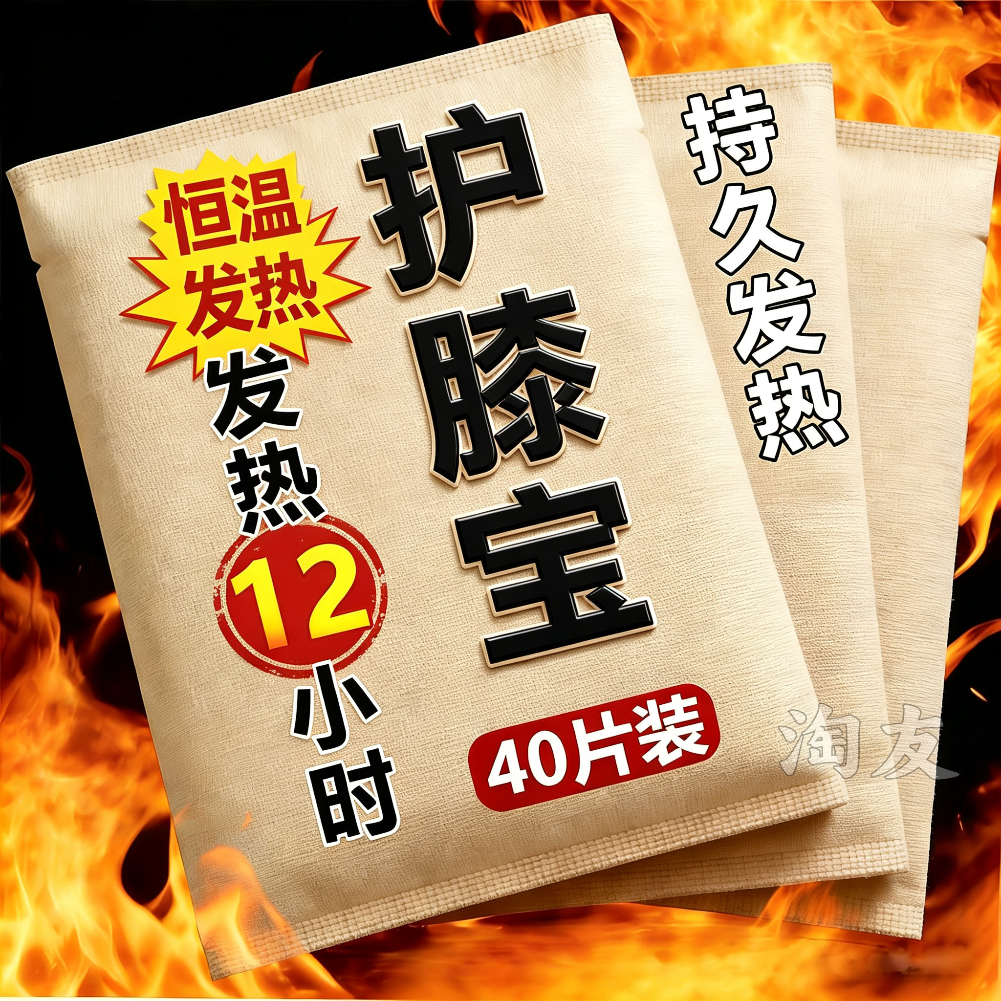 艾草热敷蒸汽护膝宝贴合膝部不易移位运动后舒缓腿部温敷养护膝贴