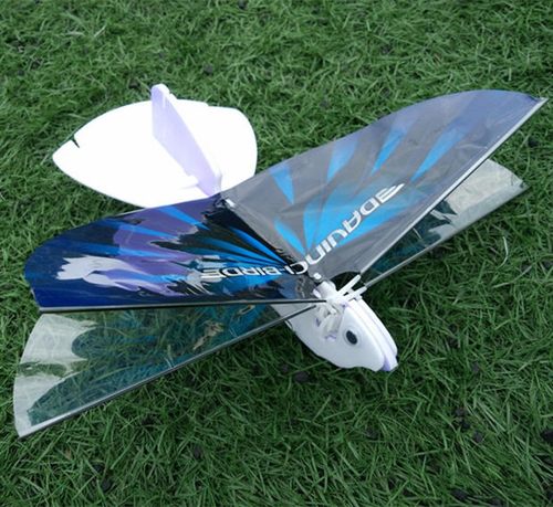 DIY电动和平鸽比赛专用益智玩具电动扑翼鸟扑翼机科学教材