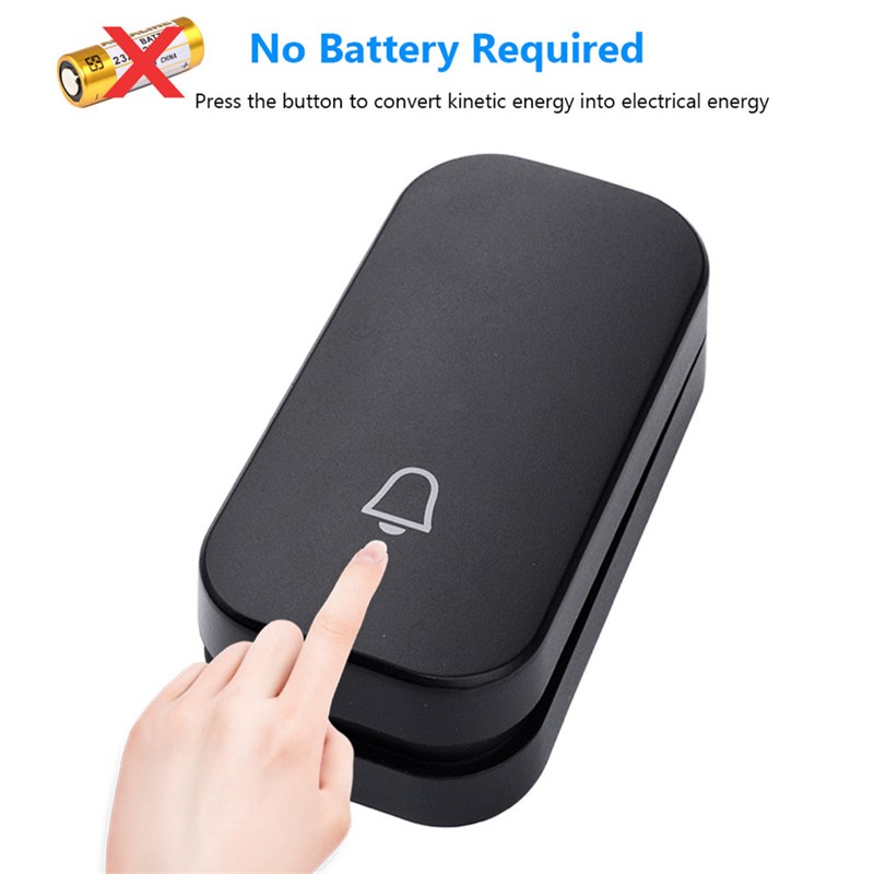 不用电池自发电门铃 远距离家用遥控门铃老人呼叫器无线门铃