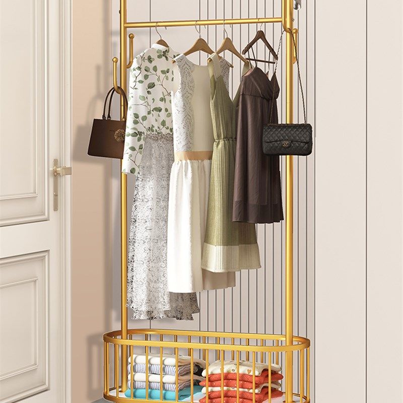 挂衣架卧室床头落地衣帽架客厅带轮可移动置物架多功能简约衣服架,收纳整理,金属衣架,淘宝优惠券,粉丝福利购,淘宝优惠卷