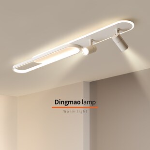 走廊过道灯现代简约客厅无主灯明装射灯创意个性衣U帽间新款吸顶