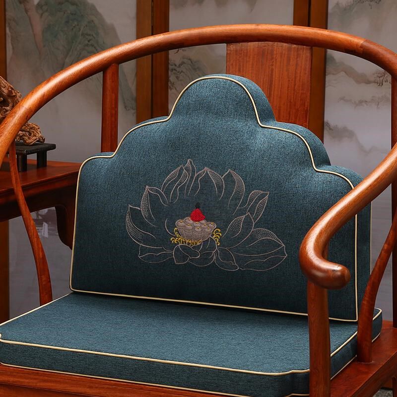 靠山枕靠垫中式红木圈椅坐垫靠背一体罗汉床祥云枕茶椅垫靠包腰靠,居家布艺,腰靠垫,淘宝优惠券,粉丝福利购,淘宝优惠卷