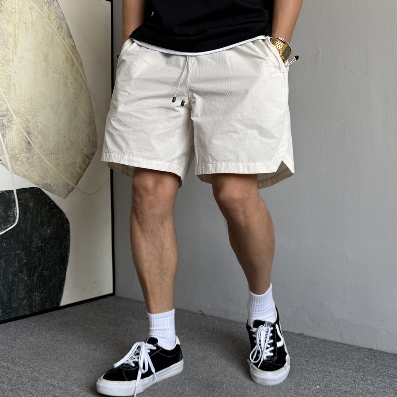 夏季户外速干休闲运动短裤男宽松抽绳百搭健身跑步薄款五分裤子潮