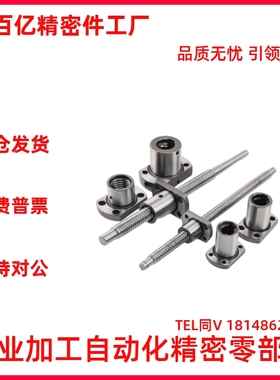 怡合达替代滚珠丝杆LCV02 07- 25-5 25-10 25-25丝杠螺母套装全套