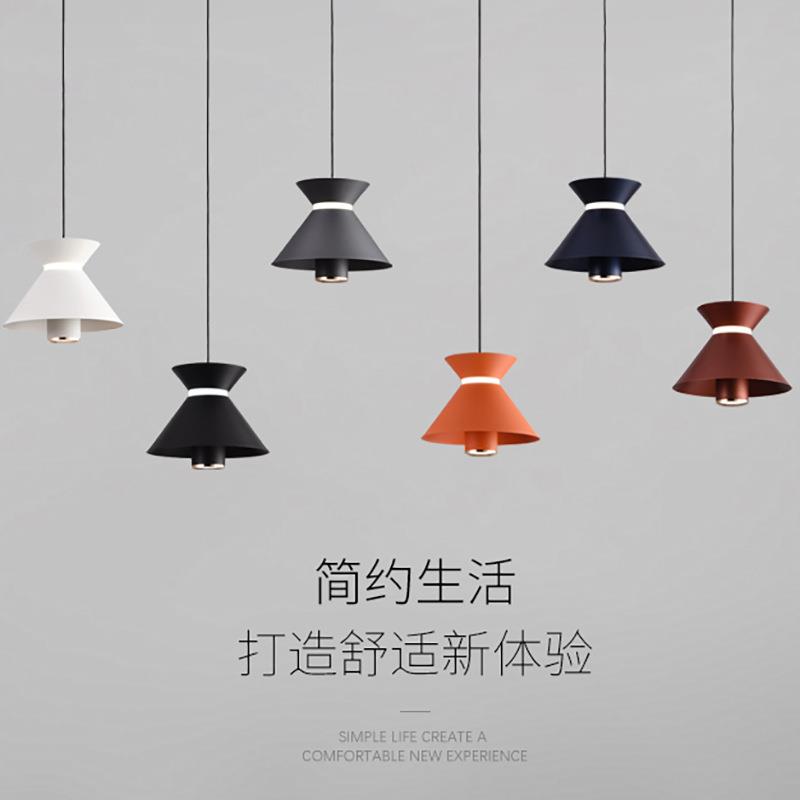 创意极简床头吊灯现代个性奶油风收银吧台装饰灯罩餐饮餐桌照明灯