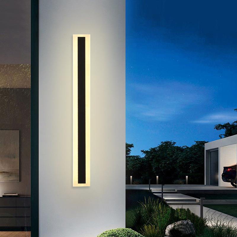 户外壁灯时尚简约铁艺LED长条灯客厅电视墙灯楼梯走廊灯室内壁灯