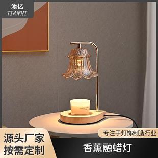 几何玻璃多面香薰融蜡灯床头装饰艺术台灯卧室无火精油灯简约礼品
