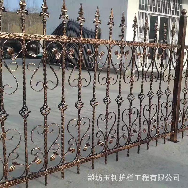 铁艺防护栏 小区别墅庭院厂区围墙栅栏 建筑工程隔离防护栏