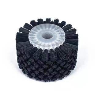 工业毛刷辊滚筒刷定做尼龙清洗刷防静电除尘空心毛刷轮圆形圆柱刷