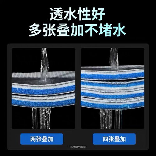 6D鱼缸过滤棉高密度滤棉生化棉过滤材料专用净化加厚海绵净水滤材