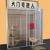 钢管獒运自由大空间猫笼围栏宠物店展示寄养隔离家用猫别墅鸽子笼