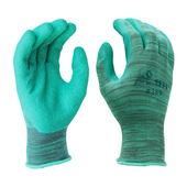 登升乳胶皮耐磨劳保手套防水皱纹389工作加厚男工地搬运干活